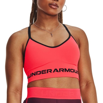 Under Armour Сутиен Under Armour UA Seamless Low Long Bra Червен Velikost XS