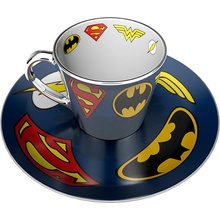 DC COMICS Mirror mug & plate set Logo 300 ml