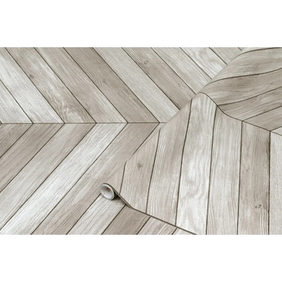 Samolepicí fólie parketový vzor dřevo šedá barva šířka 67,5 cm metráž 2008346 samolepící tapeta šedé parkety Chevron 200-8346 d-c-fix