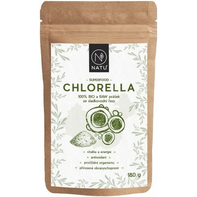 NATU Chlorella BIO prášek 180 g