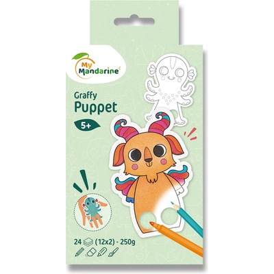 Omaľovánky Avenue Mandarine Graffy Puppet Rozprávkové zvieratká