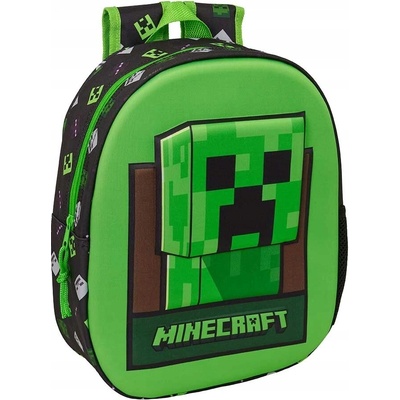 MINECRAFT CREEPER batoh 3D VYPUKLÝ 33cm