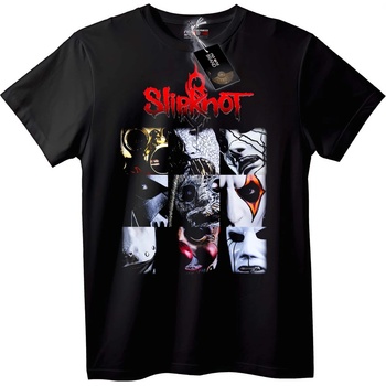 NOONEBRAND Тениска Slipknot Маски - 2XL, White