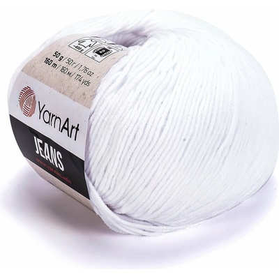 YarnArt Jeans 62 bílá