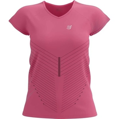 Compressport PERFORMANCE SS TSHIRT W Dámské běžecké triko růžová