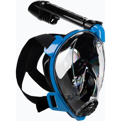 CRESSI Baron пълнолицева маска за гмуркане с шнорхел черна и синя XDT025020