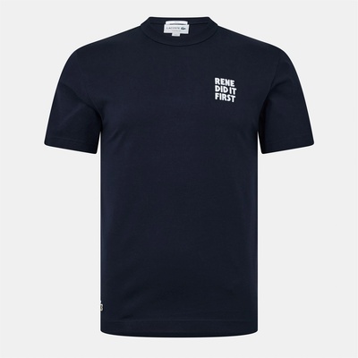 Lacoste Тениска Lacoste Men's Short Sleeve T-Shirt - Navy Blue