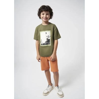 Mayoral Бермуди 5 джоба основен модел в оранжево за момче Mayoral