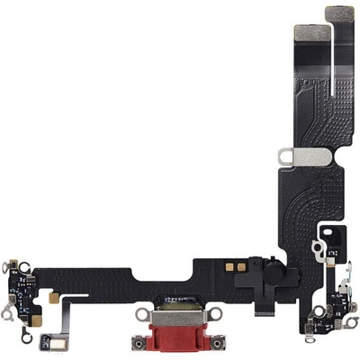AppleKing nabíjecí a audio flex konektor pro iPhone 14 Plus - červený