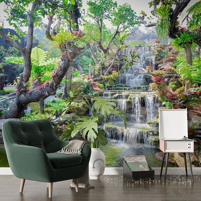 Art gift Фототапет Пейзаж на водопад