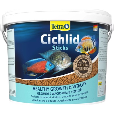 TETRA Cichlid Sticks 10l храна за риби - кофа