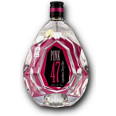 Pink 47 London Dry Gin 47% 0,7 l (čistá fľaša)