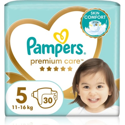 Pampers Premium Care Size 5 еднократни пелени 11-16 kg 30 бр