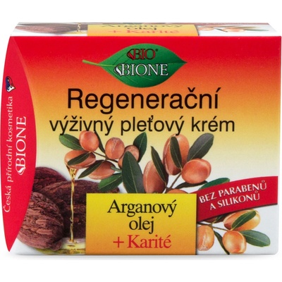 BC Bione arganový olej + karité regeneračný výživný pleťový krém 51 ml