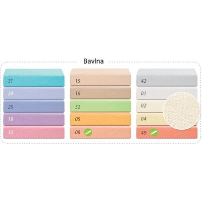 Baby Matex bavlna prostěradlo krémové 70x140