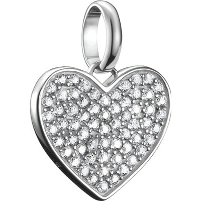 Thomas Sabo connect prívesok charm Pavé-heart silver CC1277 051 14