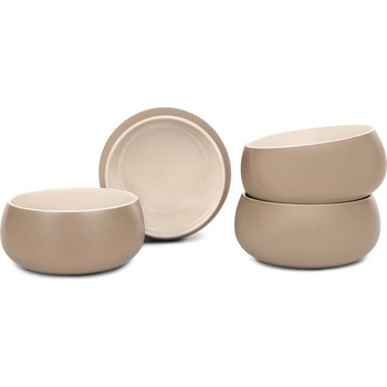 Bonami Selection Бежови глинени купички в комплект 4 бр. 600 ml Terra Luma - Bonami Selection (346G-002A-HJ21746-140-SET 4)