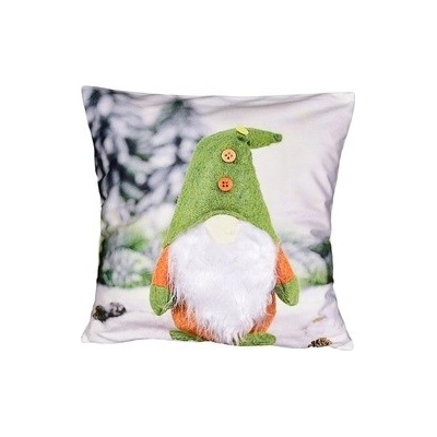 Forbyt Vianočn 3D Škriatok zelená 40 x 40 cm