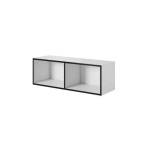 Cama meble Cama отворен шкаф за съхранение ROCO RO2 112/37/37 бял/черен (RO2 BI/CZ)