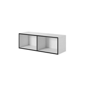 Cama meble Cama отворен шкаф за съхранение ROCO RO2 112/37/37 бял/черен (RO2 BI/CZ)