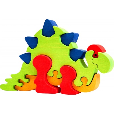 Fauna vkládací puzzle z masivu velký stegosaurus