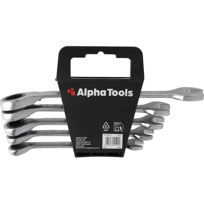 AlphaTools Sada očkoplochých klíčů s ráčnou 8–17 mm 5 ks ZH-RS5