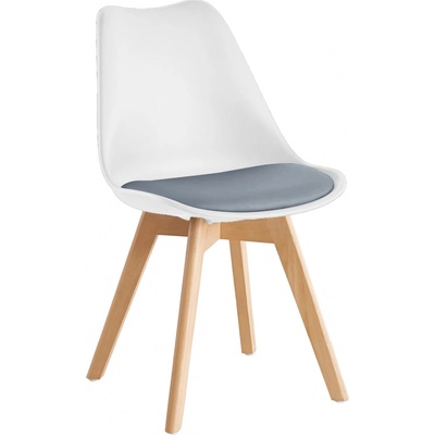 Kondela Bali 2 new bílá / šedá / buk