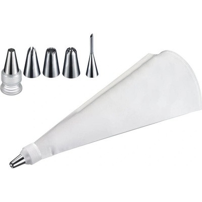 Westmark Zdobící set s 5-ti nástavci 40 cm - nerezový