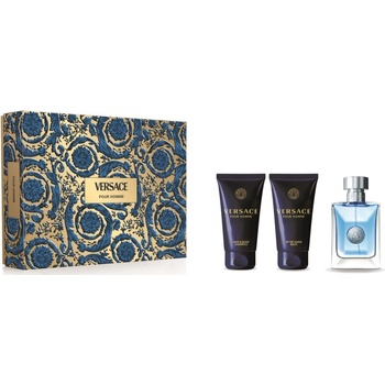 Versace Pour Homme подаръчен комплект за мъже Размер EDT 50 ml + 50 ml душ гел + 50 ml афтършейв балсам