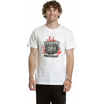 Meatfly мъжка тениска Flame White Meatfly | Byal | МЪЖЕ | S
