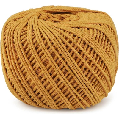 Bavlněná příze macrame Ø2-2,5 mm rozčesávací Varianta: 17 hořčicová, Balení: 1 ks 47282/109633/248272
