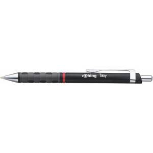 rOtring Химикалка, 0, 8 мм, с бутон, черен корпус, ROTRING "Tikky", синя 1904629 (1904629)