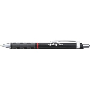 rOtring Химикалка, 0, 8 мм, с бутон, черен корпус, ROTRING "Tikky", синя 1904629 (1904629)