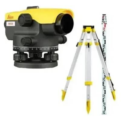 Leica Оптичен нивелир с тринога leica r2m na320/ 20х (6010803)
