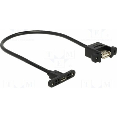 Delock 85109 USB 2.0 USB A zásuvka USB B micro zásuvka 0,25m černý