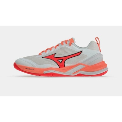 Mizuno Wave Stealth ELITE White/Lava Orange