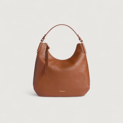 Coccinelle REBEKKA HOBO SMALL kožená kabelka Cognac