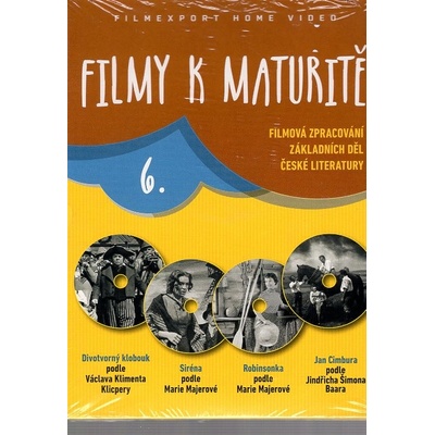 Filmy k maturitě 6., 4 digipack DVD