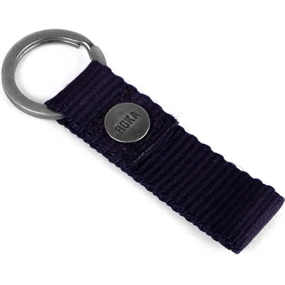 Roka london Portland Keyring Keychain - Blue (Midnight)