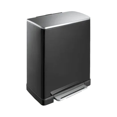 EKO-Europe Кош за отпадъци EKO E-CUBE с педал (50 л) - черен (EKO 926850 - Black)
