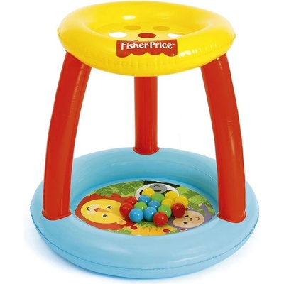 Fisher Price Detské nafukovacie hracie centrum s otvormi na lopty