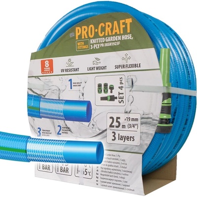 Procraft Modrá PR-3KGH1925F 3-vrstvová 3/4" 25 m