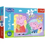 Trefl - Puzzle Peppa Pig: Happy piggy - 40 - 99 piese