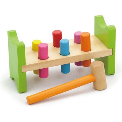 Viga Toys Дървена игра с чукче, Viga (50827)