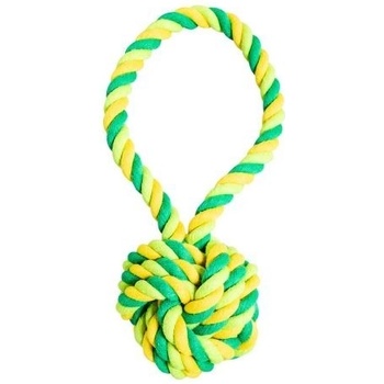 Hip Hop Preťahovadlo s rukoväťou 3 uzly tenisák 45 cm 310 g