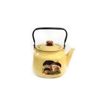 Image 1 of Horecano Емайлиран чайник 3, 5л "СМЕТАНА с ГЪБКИ" (i2713/2) h (0129422)