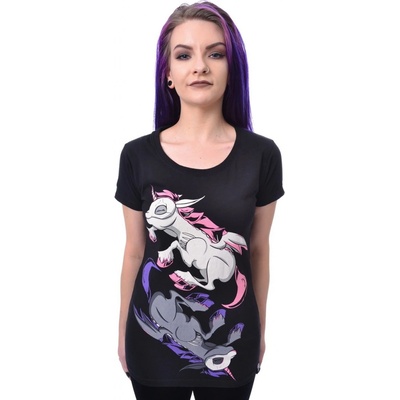 tričko Cupkake cult UNICORN NIGHT Čierna