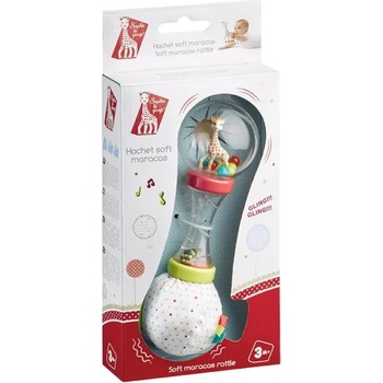 Класическа дрънкалка с меко топче Софи жирафчето "Маракас (s200168)