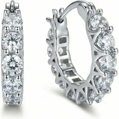 Elanis Jewel Dámské zářivé kruhové náušnice Brillance Sandra se zirkony EJ00745