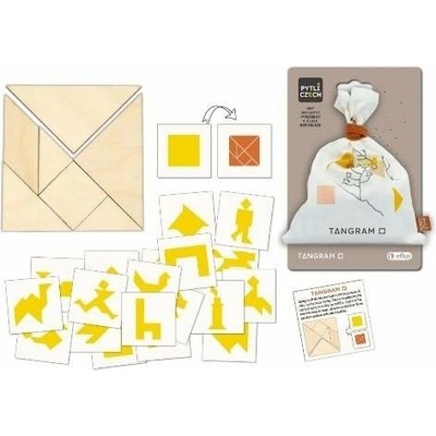 Vrecúškach Tangram štvorec hlavolamy do vrecka